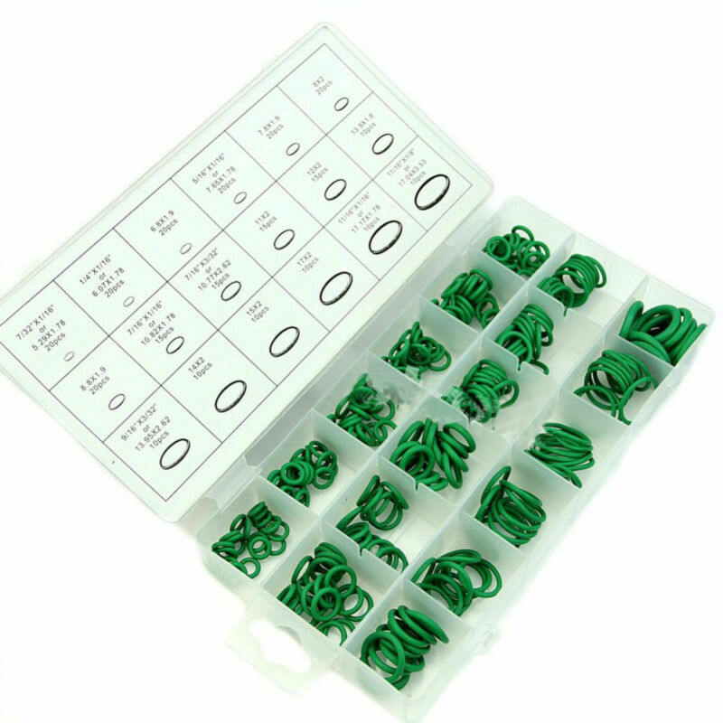 Green 270X Seal O-Ring Set Car Air Conditioning Rubber Washer Assortment Kit #2