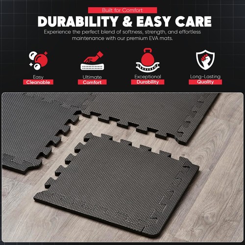 EVA Interlocking Soft Foam Mat Kids Play Area Jigsaw Edges Exercise Gym Tiles UK - Picture 11 of 55