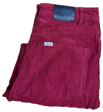 Lee Riders Hi Mom Jean Maroon Slim Corduroy Tapered Pants Women's Size 9