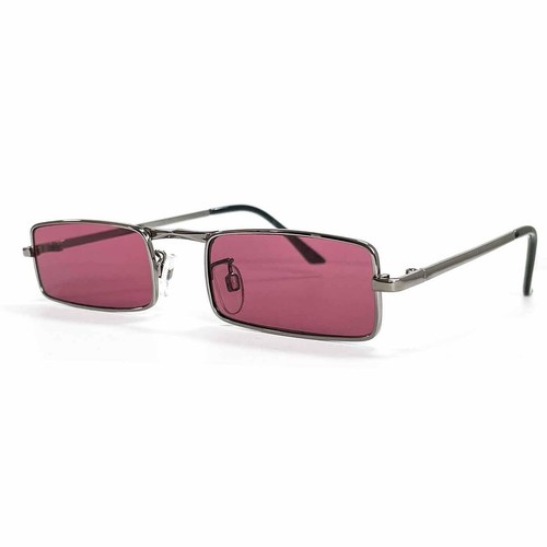 MENS MOD 60s SQUARE RECTANGLE SUNGLASSES Sixties Granny Glasses McGuinn Marriott - Picture 13 of 20