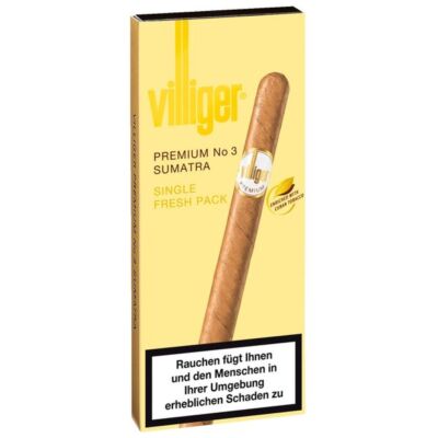 Villiger Premium No.3 Sumatra Cigarren 5 Packungen je 5 Zigarren