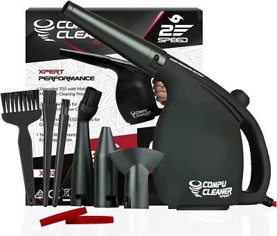 IT DUSTERS CompuCleaner Xpert Elektrischer Staubwedel Gebläse für PC Laptop Konsole Elektronik