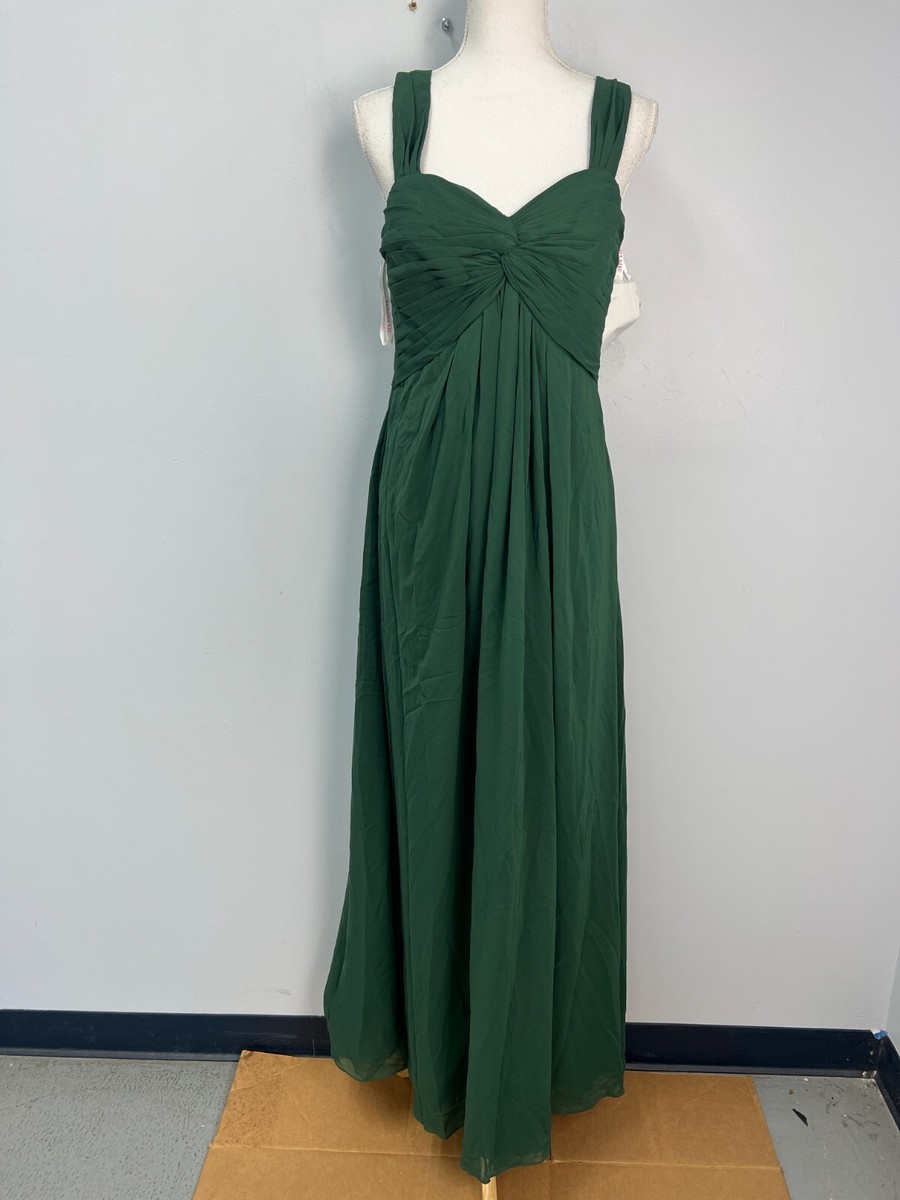 jcpenney hunter green dress JJ's House Empire Sweetheart Long Bridesmaid Sz 10 51835 Size/S - L
