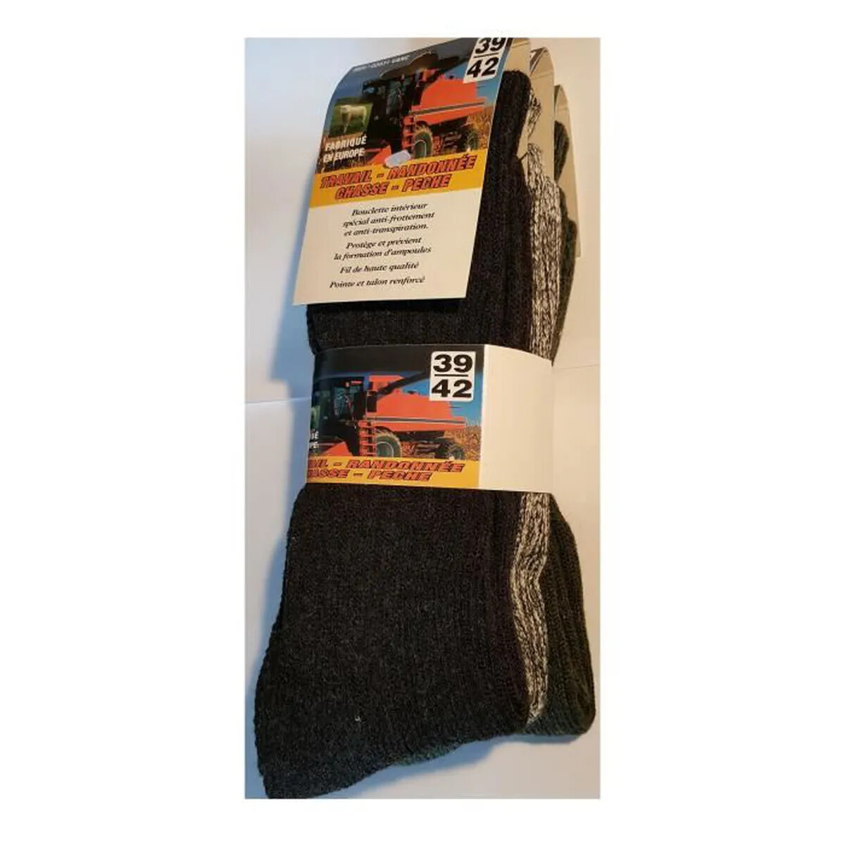 Lot De 6 Paires De Chaussettes En Laine Norvégienne - Homme/femme - Chaudes, Respirantes - Randonnée, Hiver