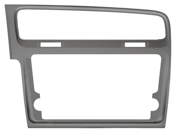 Adattatore Autoradio Grigio VW Golf VII | Mascherina 2 DIN Professionale