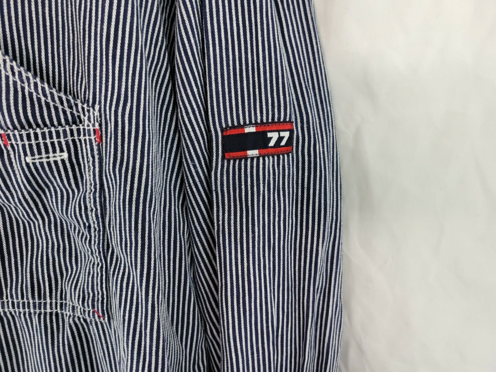 Bugle Boy Long Sleeve Button Down Engineer Stripe… - image 6