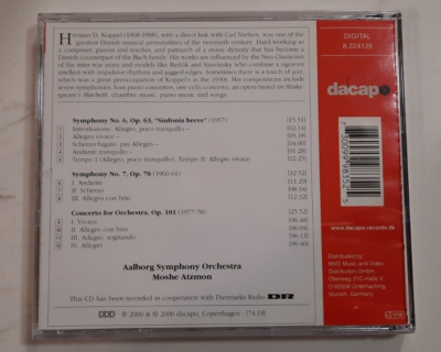 Herman D. Koppel - Orchestral Works, Vol. 1 - Symphony No 6, 7