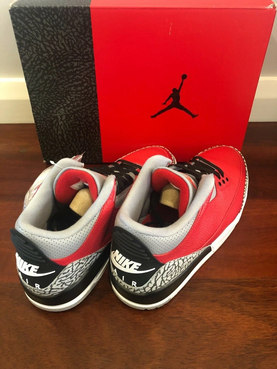 Jordan 3 retro fire red cement (nike chi) cheap