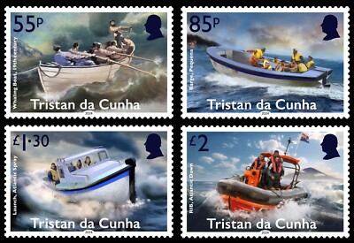 TRISTAN DA CUNHA 2024 SHIPS RNLI 200th ANNIVERSARY PT 2 NAVIRES SCHIFFE NAVI