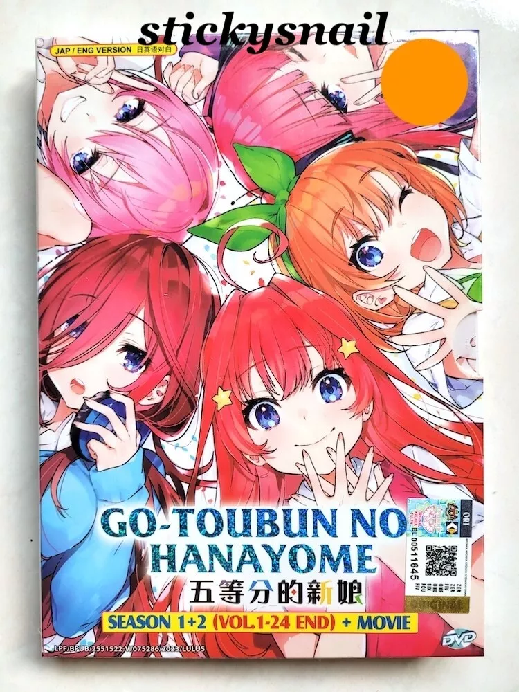 English Dubbed of Go-toubun No Hanayome Season 1 2(1-24end) Anime