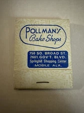 Pollman's Bake Shops Mobile Alabama - Springhill Shopping Center