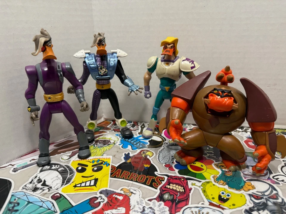 Lote de 5 figuras de acción y vehículo de patos poderosos Foto 3 de 4