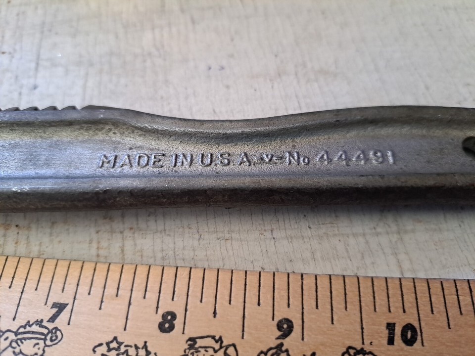 44491 Vintage Made For Craftsman No. 44491 Adjustable Wrench-Opens To 3-1/8 ...