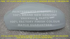 N/S GLACIER WHITE GENUINE VAUXHALL MK5 ASTRA H VXR SRI XP DOOR WING MIRROR COVER