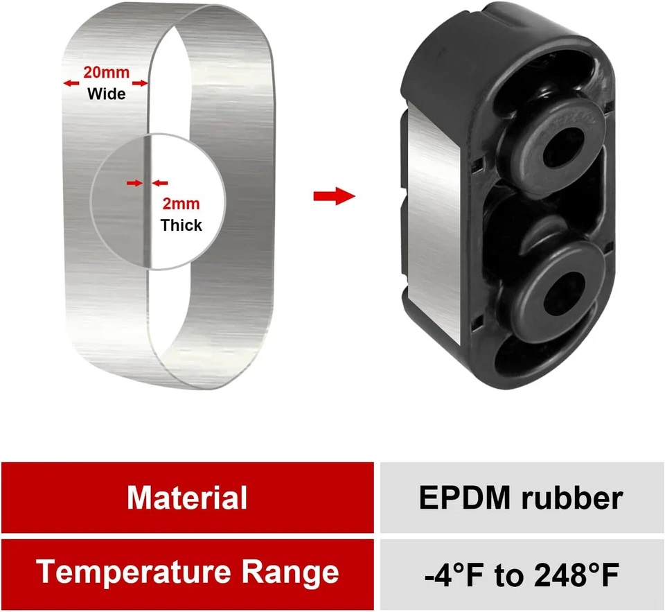 4x Para 99-17 GM Chevy Silverado 1500 Suspensión de Escape Aislador Montaje Soporte Tubo Foto 4 de 4
