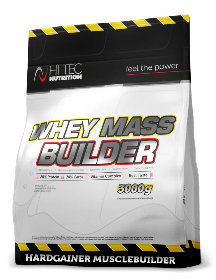 Hi Tec Nutrition - Whey Mass Builder - 3000g - Mass Gainer