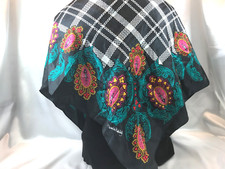 Vintage 1980s Diane Von Furstenberg 100 Silk Scarf, The Color Authority WP11403