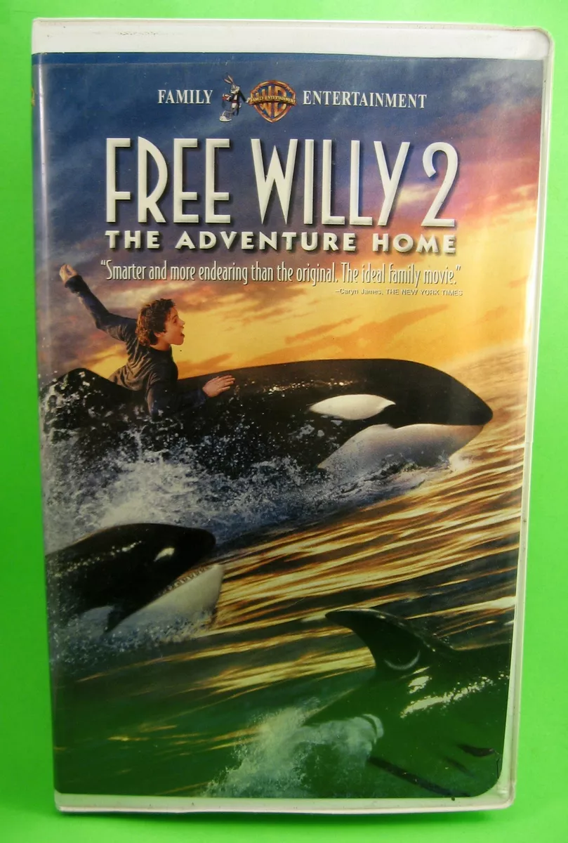 Free Willy 2 The Adventure Home VHS Jason James Richter August Schellenberg  1995