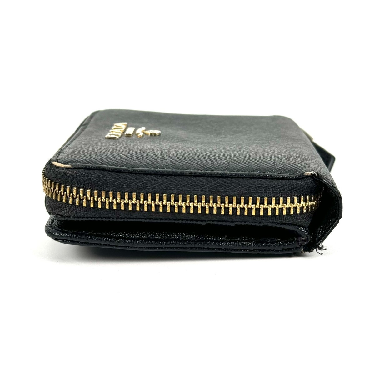 Prada Saffiano Leather Nero Black Multic Logo Zip Around Prada Saffiano Leather Nero Black Multic Logo Zip Around