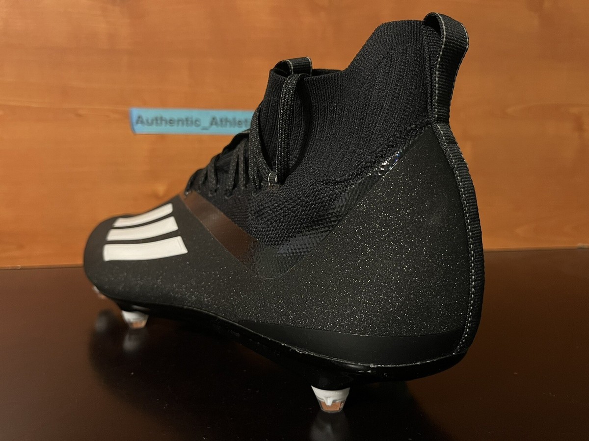 Size 15 - adidas Adizero Primeknit Cleats Black White for sale