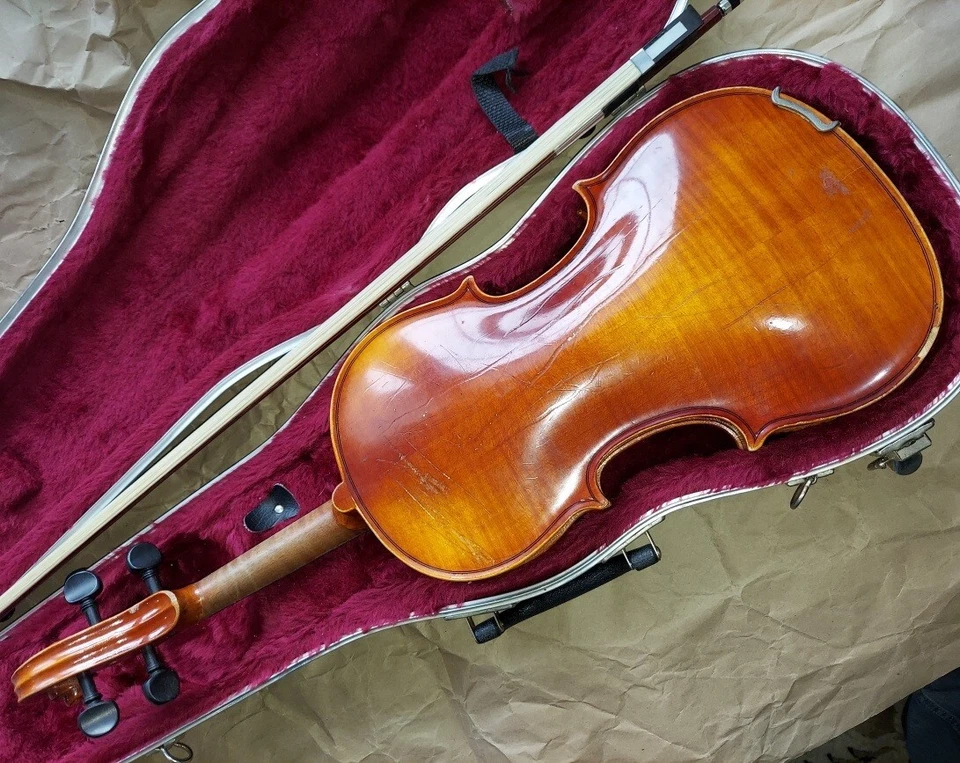 Karl Knilling 4/4 Violin W/ Case & Bow, Good Condition, Germany - Image 4 of 4