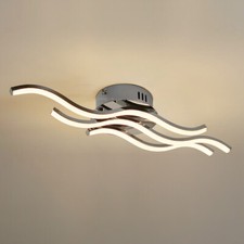 Modern LED Vintage Ceiling Light 3 Waves Striplights Warm White Chandelier H3015