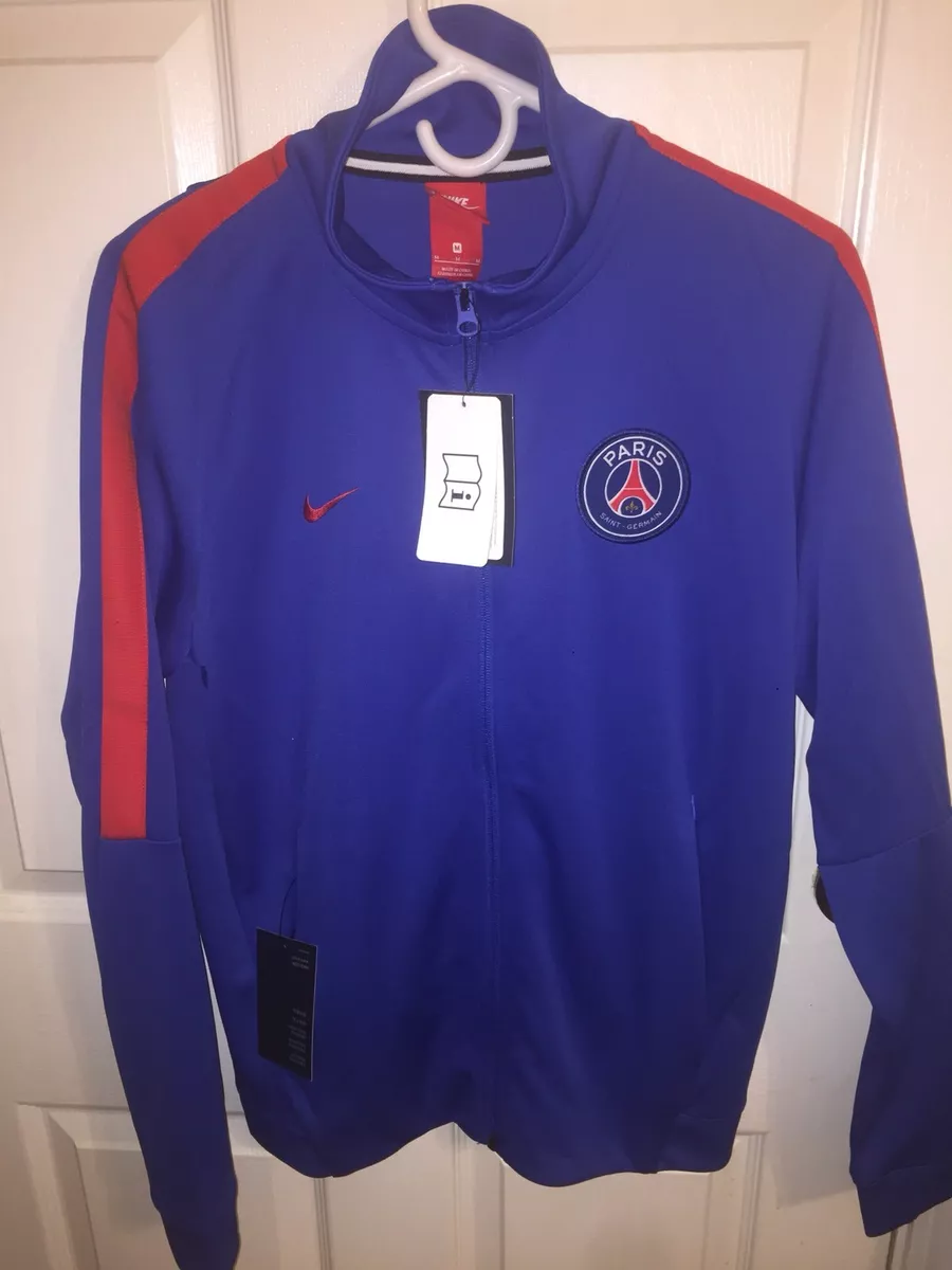 Nike x Paris Germain PSG Track Jacket Red Blue Sample 868927 480 NWT Sz | eBay