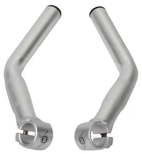 ORIGIN 8 Comp Lite Bar end-Long "L" Bend -Silver