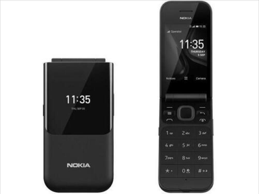 Original Nokia 2720 Flip (2019) 4G LTE 4GB 512MB 2MP Cell Phone Dual SIM