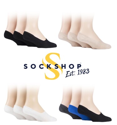 Herren feine Bambus Schuheinlagen unsichtbare Socken verschiedene Farben 3 Paar Pack