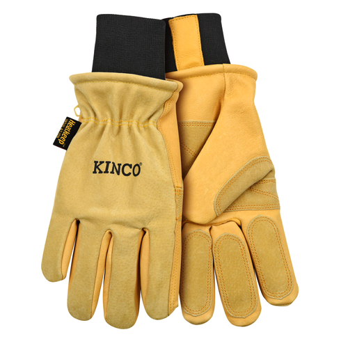 KINCO 901 HeavyDuty Suede Leather Ski Glove Thermal w/ OmniCuff