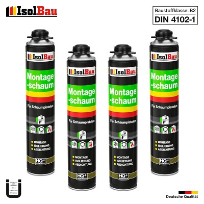Pistolenschaum 30 Dose x 750ml Montageschaum Bauschaum hohe Qualität PU