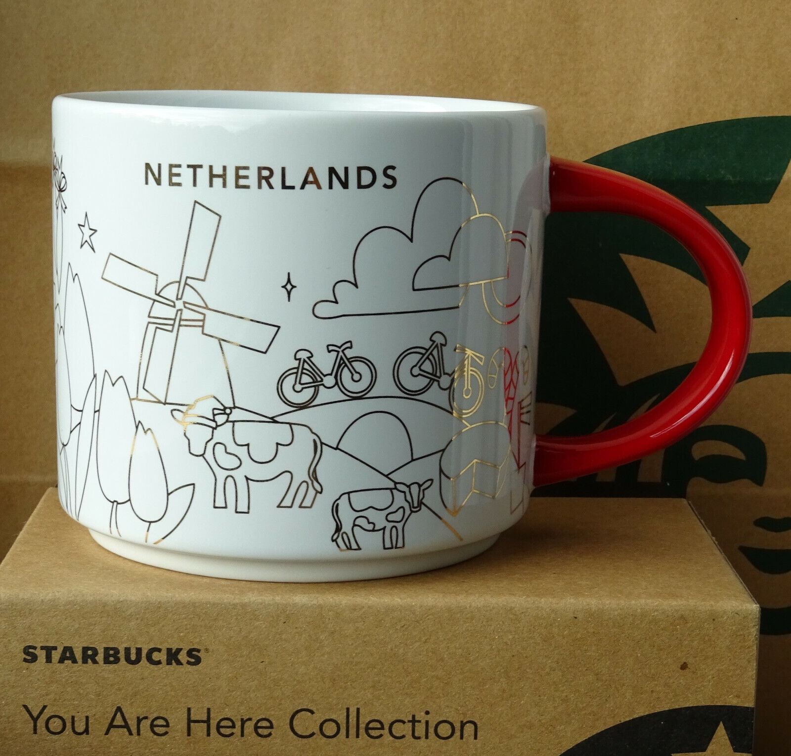Starbucks City Mug Tasse Becher YAH Weihnachten Netherlands Vers. 2019 14oz NEU