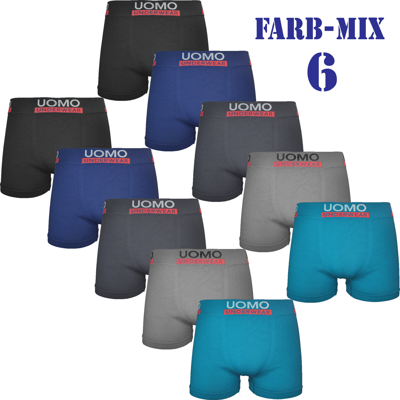 Herren Boxershorts 10er Pack - Atmungsaktiv & Bequem - Einfarbige Unterhosen Für Alltag & Sport