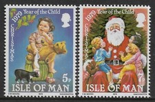 1979 Isle of Man Sg 163/164 Christmas and International Year of the Child MNH