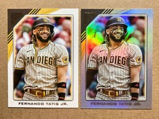 Fernando Tatis Jr.2022 Topps Gallery Base & Rainbow Foil Baseball Cards. Padres