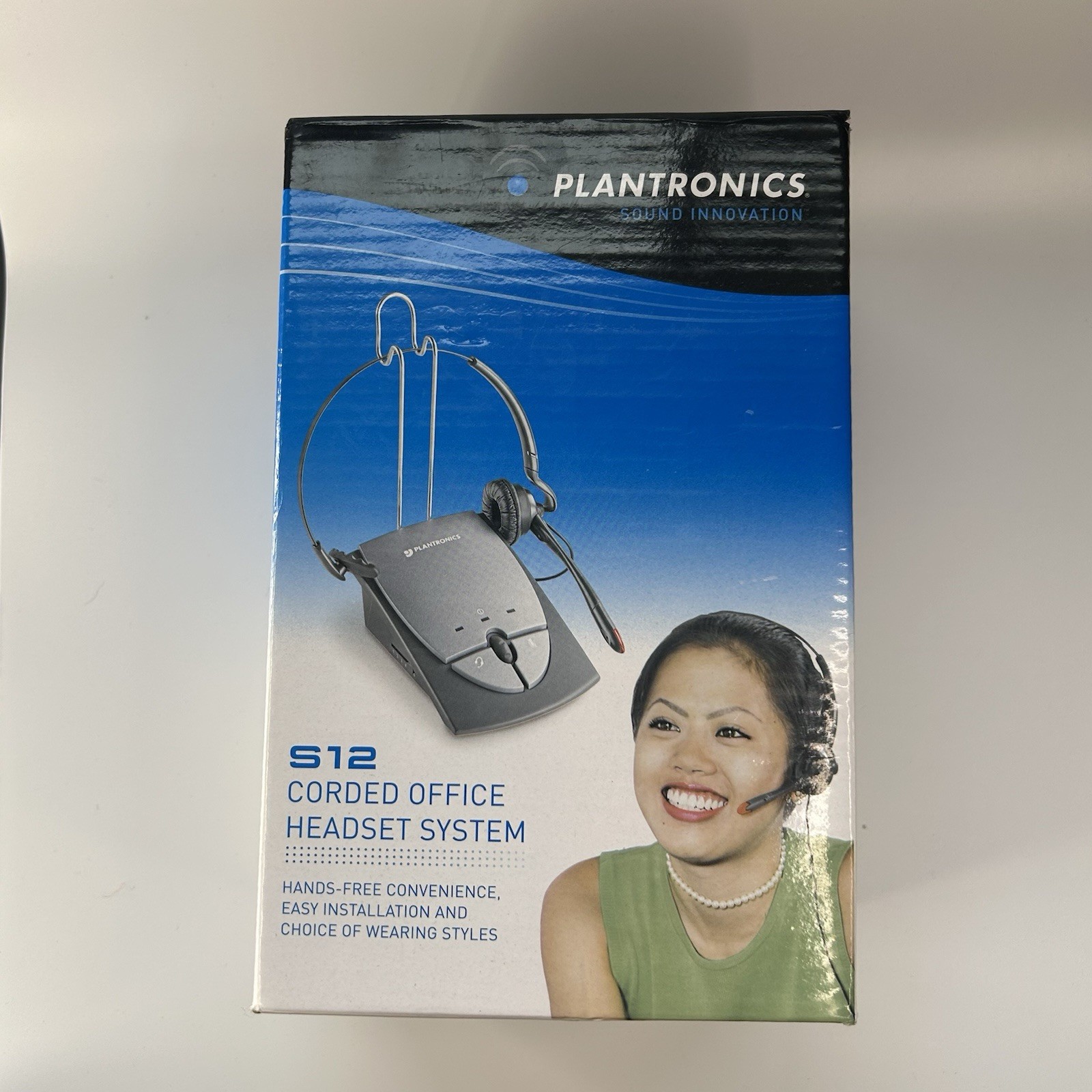 NEW ~ PLANTRONICS S12 Corded Telephone Headset System ~ 64703-03