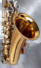 1977 SELMER BUNDY Gold/Silver Alto Sax w/Bundy Case & Standard Mpc. - A BEAUTY!