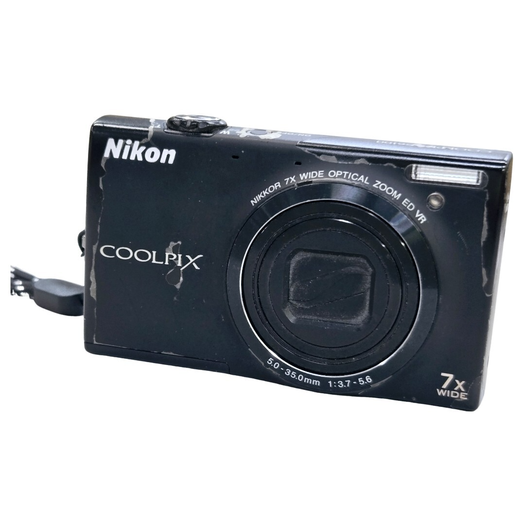 Nikon Digital Camera Coolpix S6100 Roh Bull Black S6100bk for sale