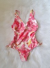 Sz Med Shade Shore pretty pink 1-pc swimsuit