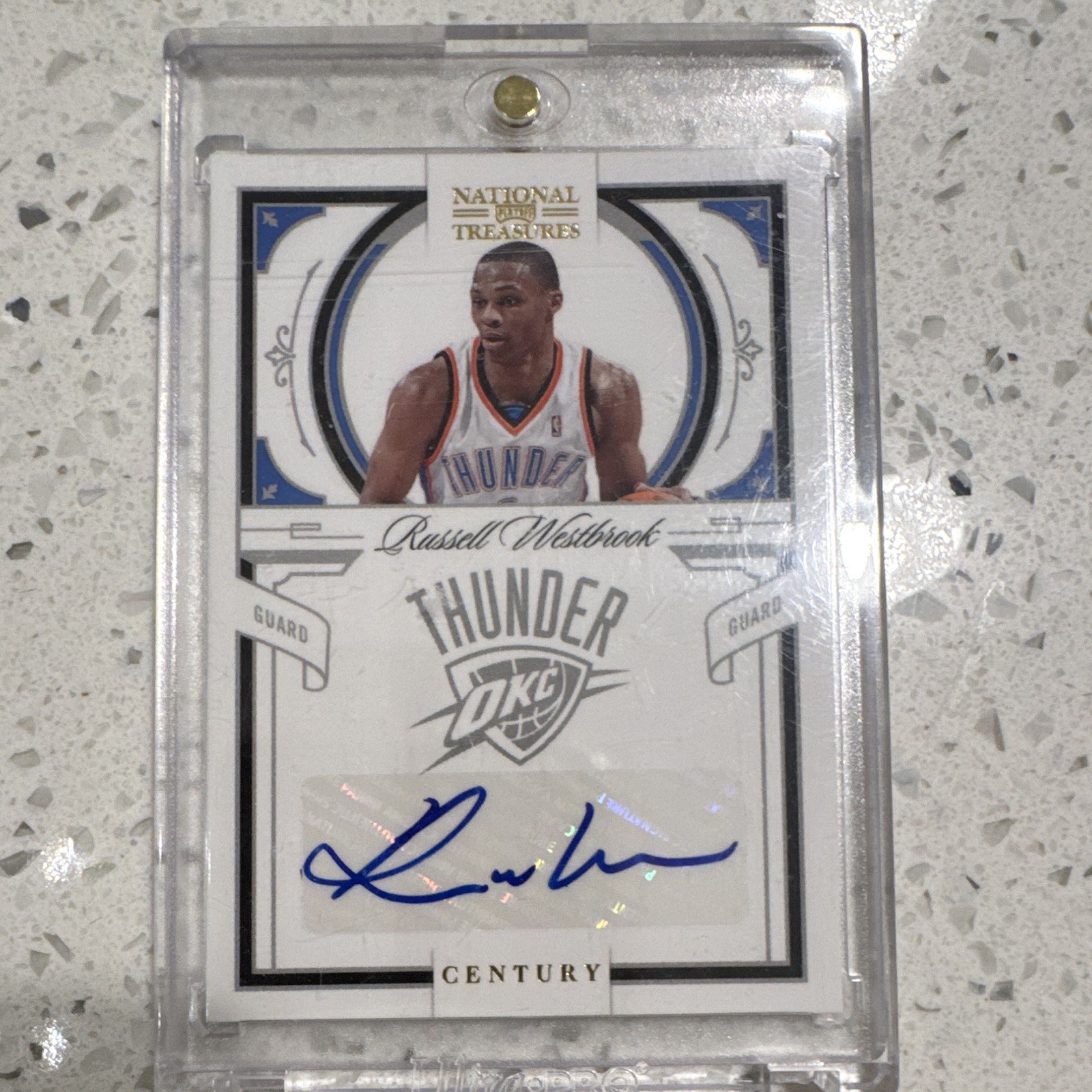 Panini 2009-10 National Treasures Russell Westbrook Auto Century /25 #46 OKC