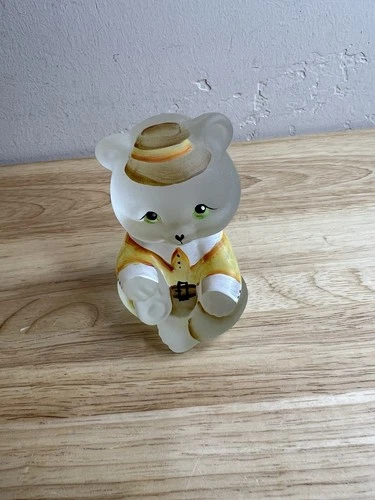 Vintage Fenton Teddy Bear Figurine 200/200 Signed Jackson-R44-55