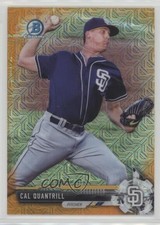 2017 Bowman Chrome Prospects Mega Box Orange Refractor 15/25 Cal Quantrill 2sc