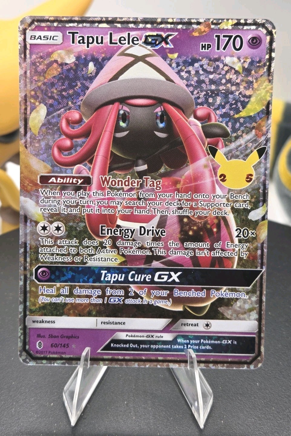 Tapu Lele GX 60/145 Sm-Guardians Rising - Free Shipping - NM - Pokemon