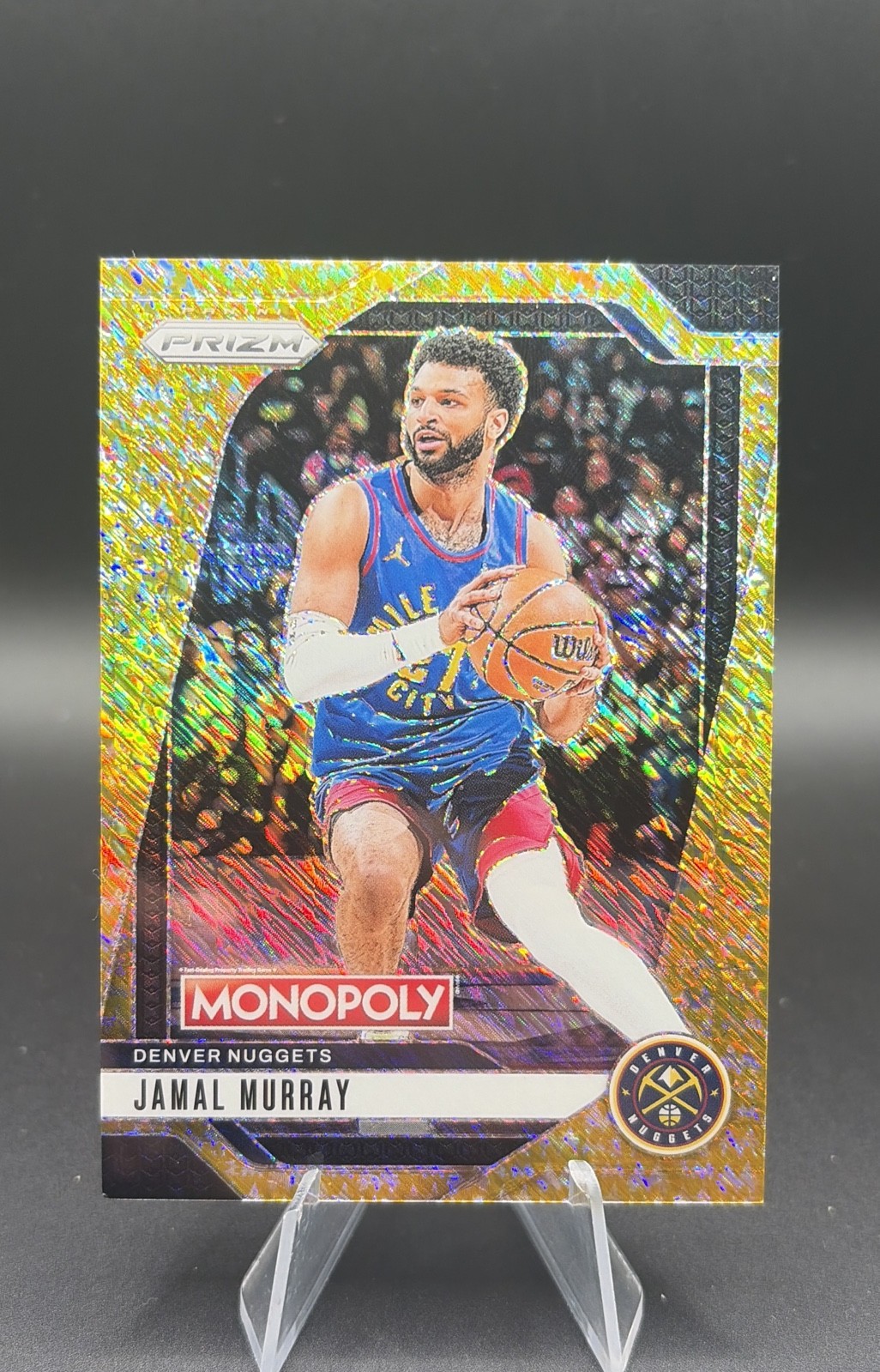 2024-25 Panini Prizm Monopoly - Jamal Murray #57 Millionaire Gold Shimmer Prizm