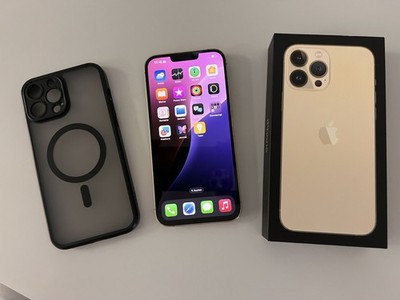 Apple iPhone 13 Pro Max 1 TB gold Batterie 84%