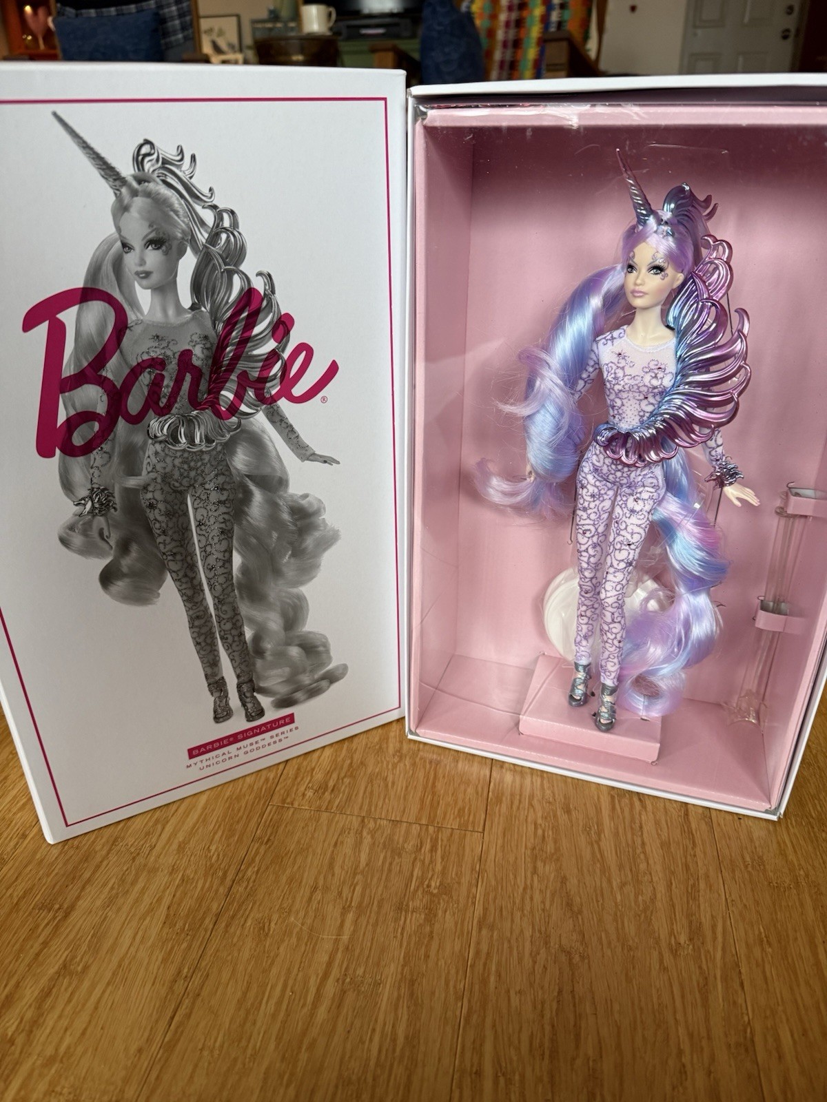 Mythical Muse Unicorn Goddess Barbie NRFB w Shipper
