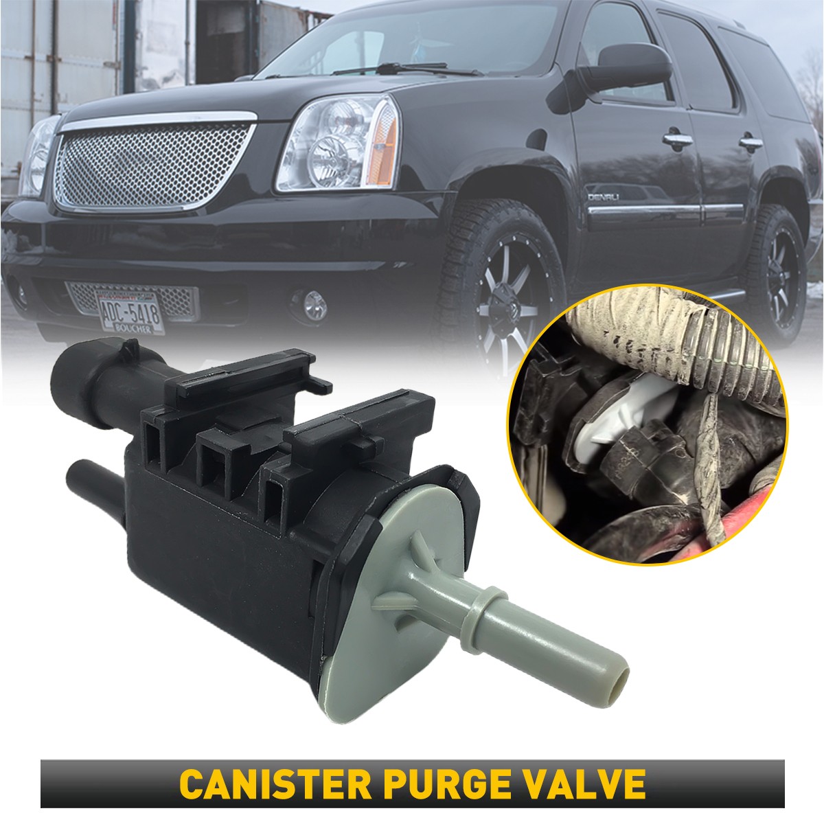 Vanne De Purge EVAP 12597567 - Compatible Allure, LaCrosse, Silverado, Tahoe… - ABS - Remplacement Direct