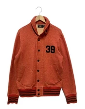 RRL Ralph Lauren Shawl Collar Sweat Jacket Red M Cotton Blend #EL AZA