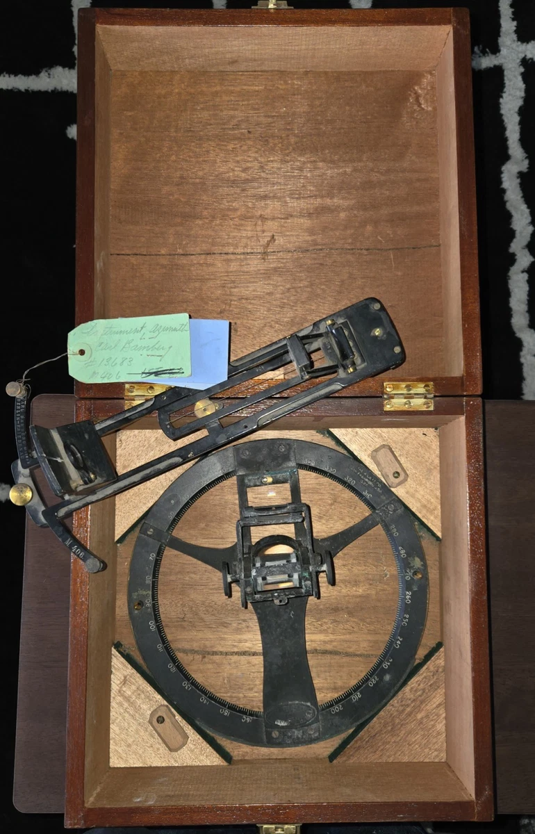 Vintage Original WWII Antique Maritime Navigational Instruments